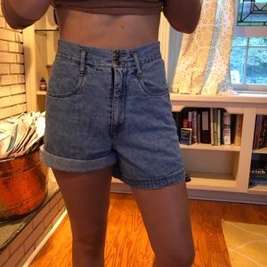 High waisted Jean shorts
